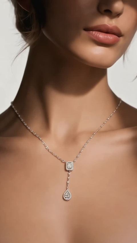 Modern natural diamonds pendant
18k white gold
#wedding #nature #luxury #مجوهرات #ذهب