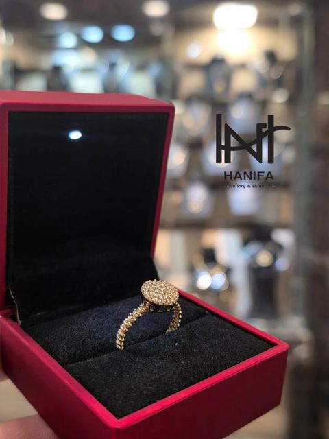 Photo by مجوهرات حنيفة on September 08, 2026. May be an image of ring and text.
