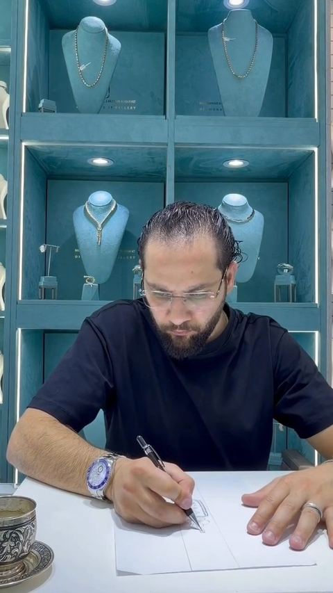 الياسمين الدمشقي limited 4 pieces only
#m_m_alkhayat_jewellery #alkhayat_jewelery #uniqedesign